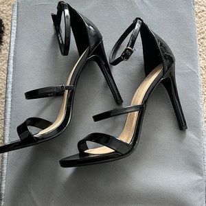 Brand new black leather heels.